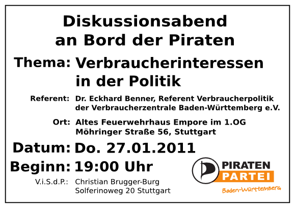 Einlandungsflyer 27.01.2011