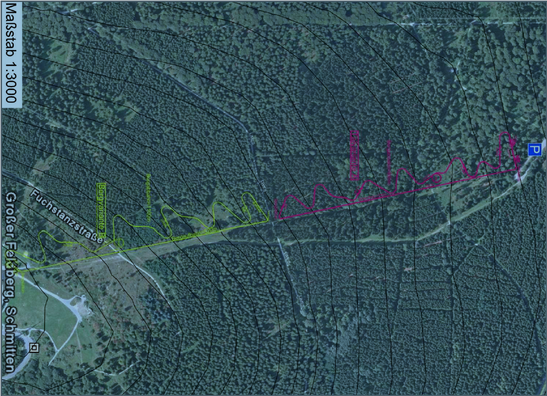 HE Hochtaunuskreis Sommerrodelbahn Verlauf der Bahn.png