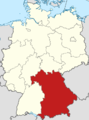 Locator map Bavaria in Germany.svg