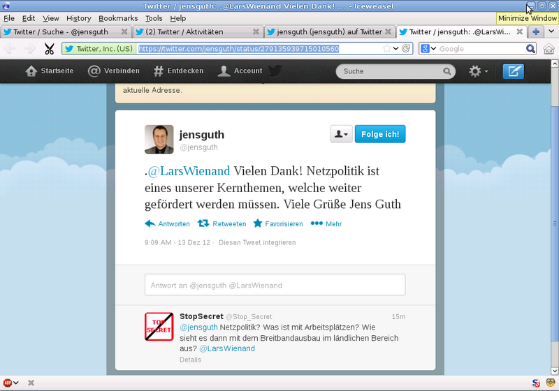 Datei:Gelöschter tweet, Kernthema Netzpolitik bei der SPD.png