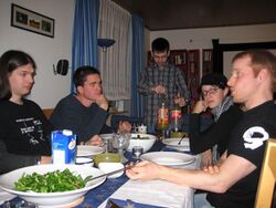 Bei der Stammtisch-Weihnachtsfeier