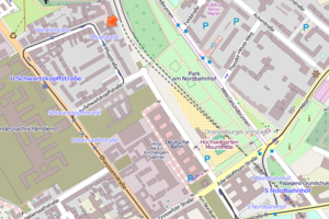 Karte Landesgeschäftsstelle Berlin Pflugstraße