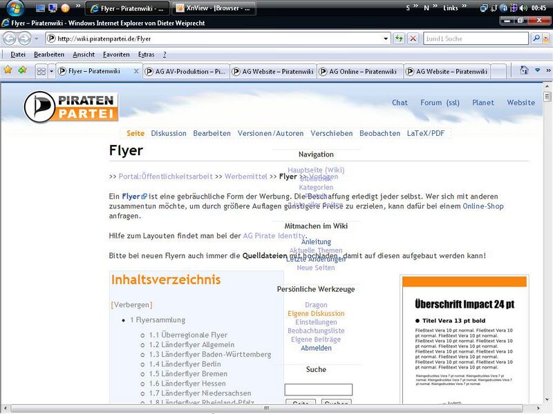 Datei:Website Darstellungsfehler IE.jpg