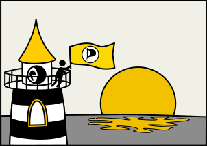 Datei:Piratenlogo leuchturmspitze simple.svg