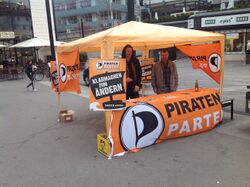 Stand in Waiblingen, toller Platz im neuen Innenstadtbereich (30.4.2012)