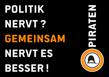 Datei:HE Sticker A7 2025 - Politik nervt.svg