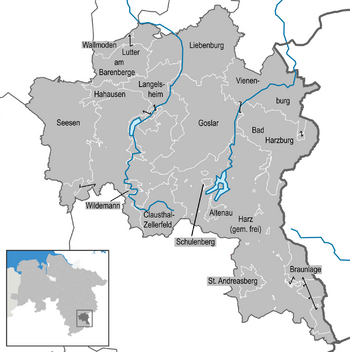 Gebiet des Landkreis Goslar