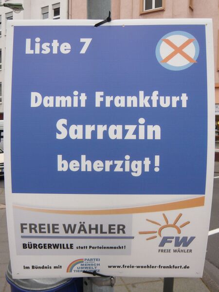 Datei:Frankfurt Freie Wähler Sarrazin-Plakat.jpg