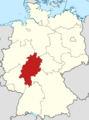 Locator map Hesse in Germany.svg