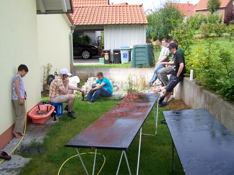 Hünfeld 20090822 Plakate kleistern 012.JPG