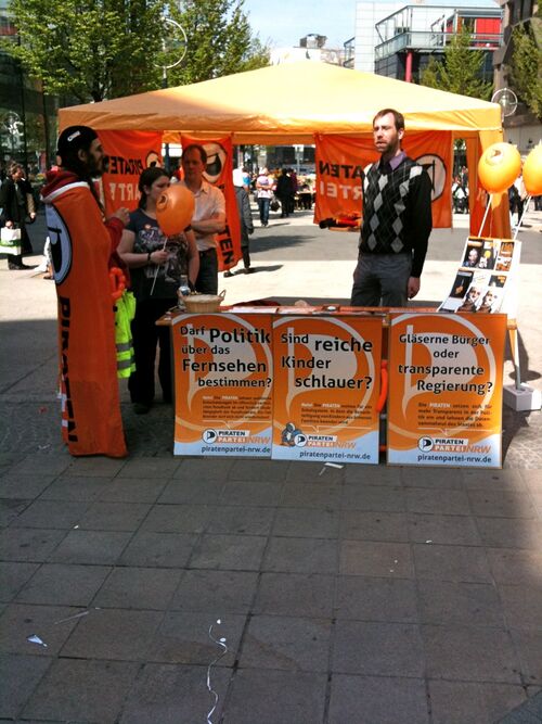 Stand in der Dortmunder Innenstadt