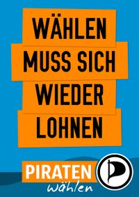 Schrift PIRATEN: Sansus Webissimo; Schrift wählen: DirtyDarren; Schrift Slogan: OSP-DIN