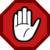 Stop hand.svg