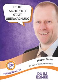 Motiv1:  Echte Sicherheit statt Überwachung - Herbert Förster