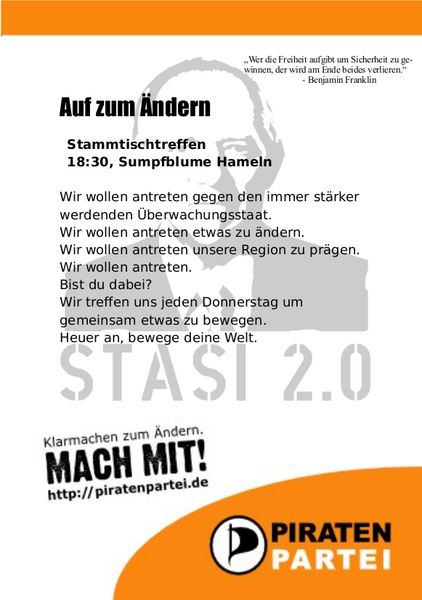 Datei:Flyer Gruendung Stammtisch Hameln.png