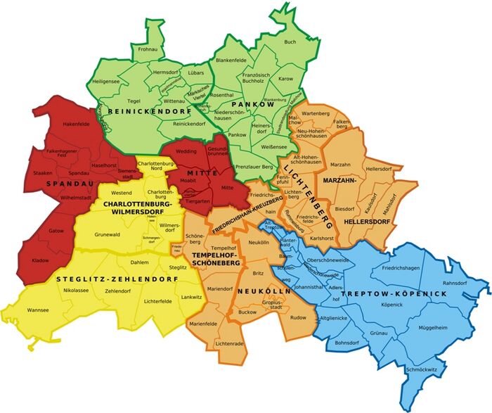 Bezirke und Stadtteile von Berlin