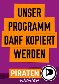 Schrift PIRATEN: Sansus Webissimo; Schrift wählen: DirtyDarren; Schrift Slogan: OSP-DIN