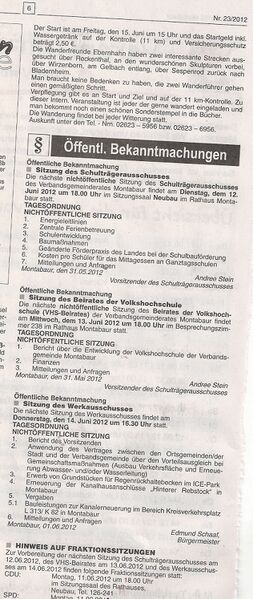 Datei:Wochenblat VG NöS 20120612.jpg