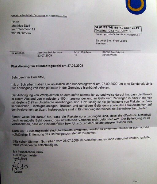 Datei:EntschuldigungIsenbüttel.JPG
