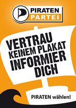 Vertrau keinem Plakat